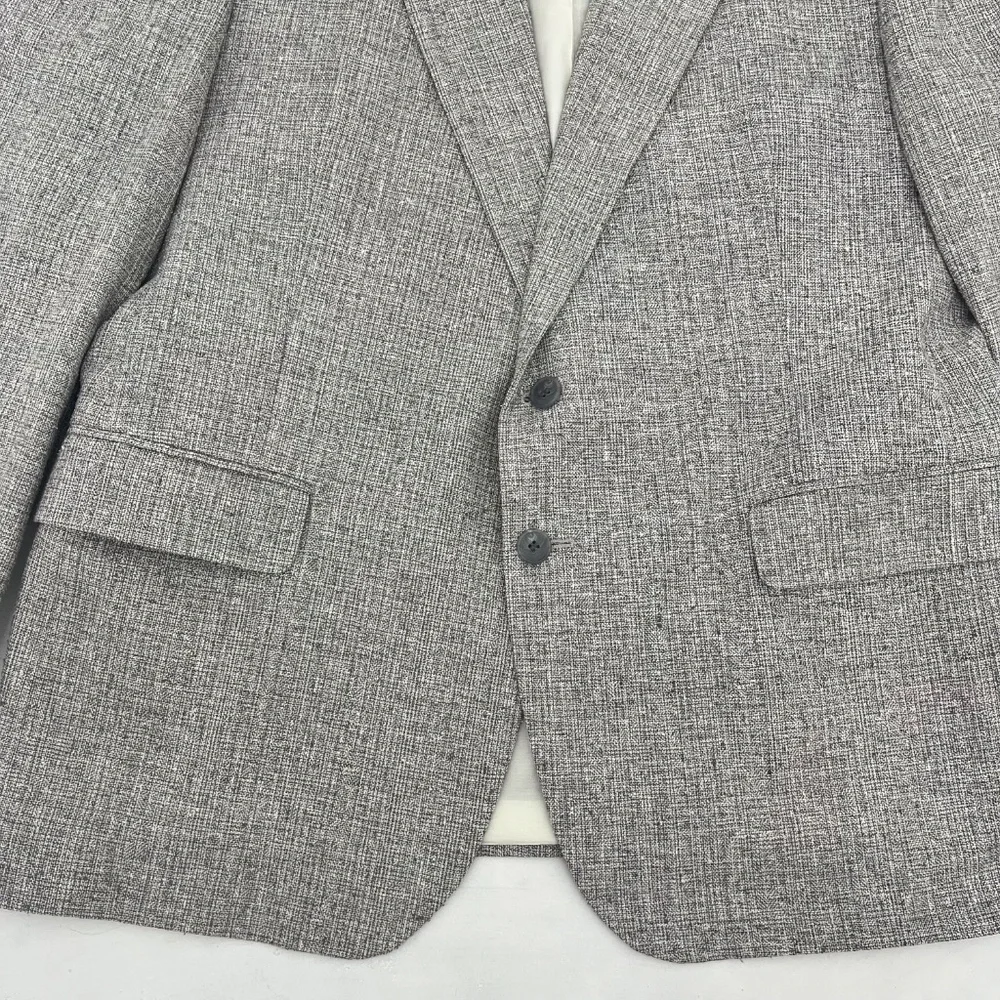 Barrington Mens 44S Single Breasted Sport Coat Gray‎ Low Moisture Utility Press